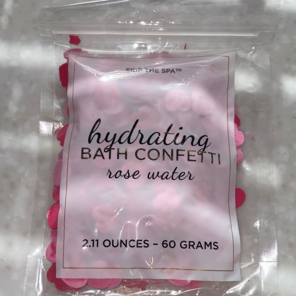 Jean Pierre Hydrating Bath Confetti - Pink Rose Water